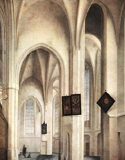 Pieter Jansz Saenredam Interior of the St Jacob Church in Utrecht Sweden oil painting art